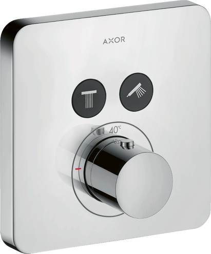 暗装两功能恒温龙头，柔和方形