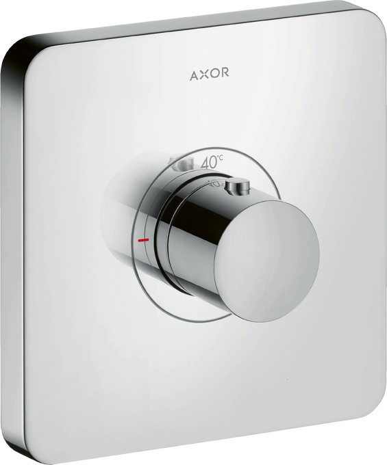 暗装恒温龙头，大流量，柔和方形