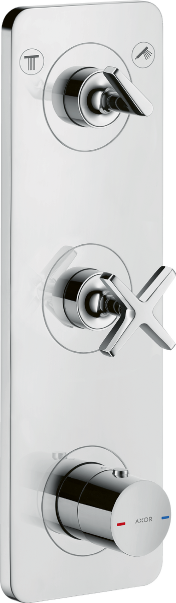 暗装两功能恒温模块380/120，带面板