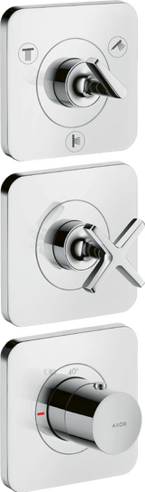 暗装三功能恒温模块380/120，带装饰盖