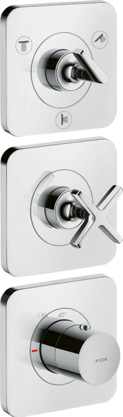 暗装三功能恒温模块380/120，带装饰盖