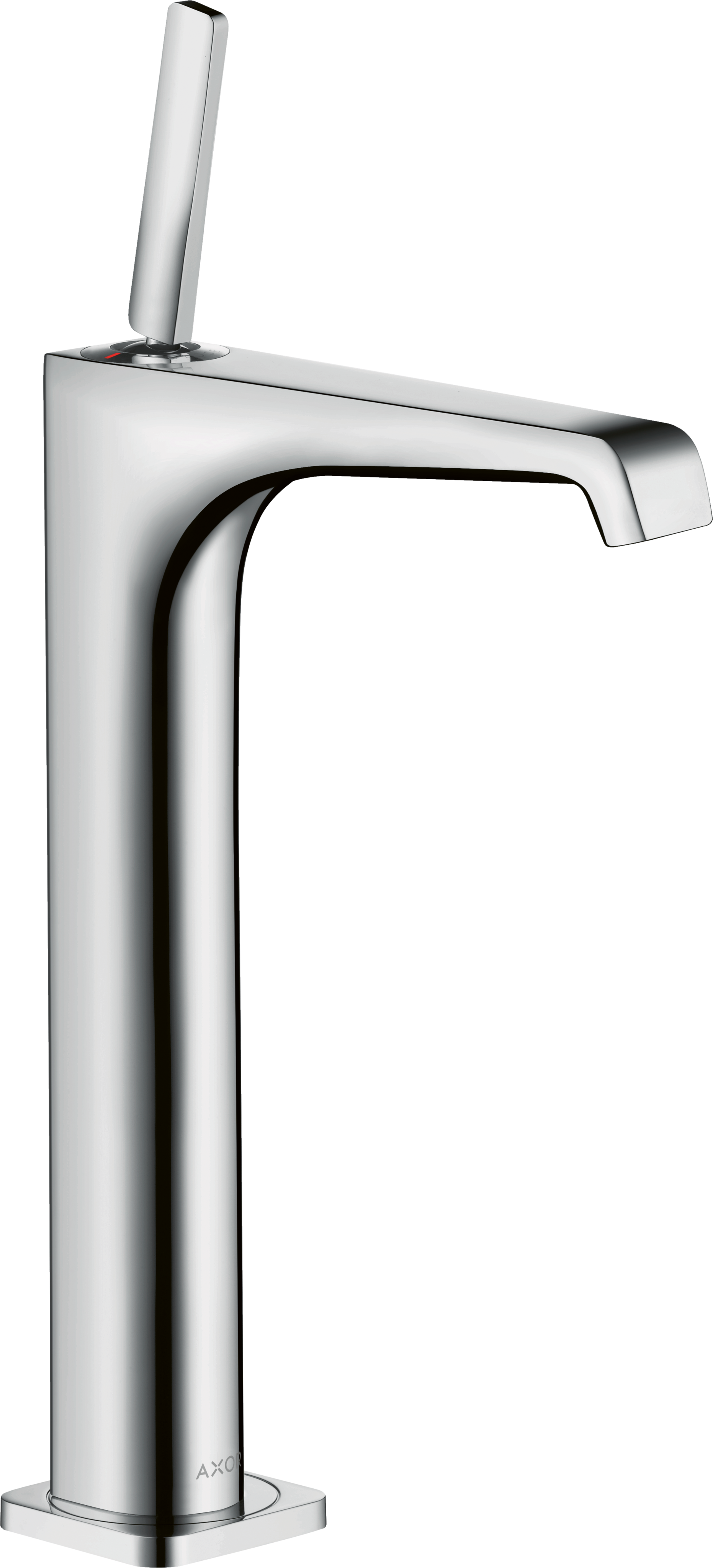 单把手面盆龙头250，带摇杆把手，带长流水型落水套件