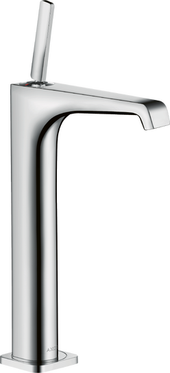 单把手面盆龙头250，带摇杆把手，带长流水型落水套件