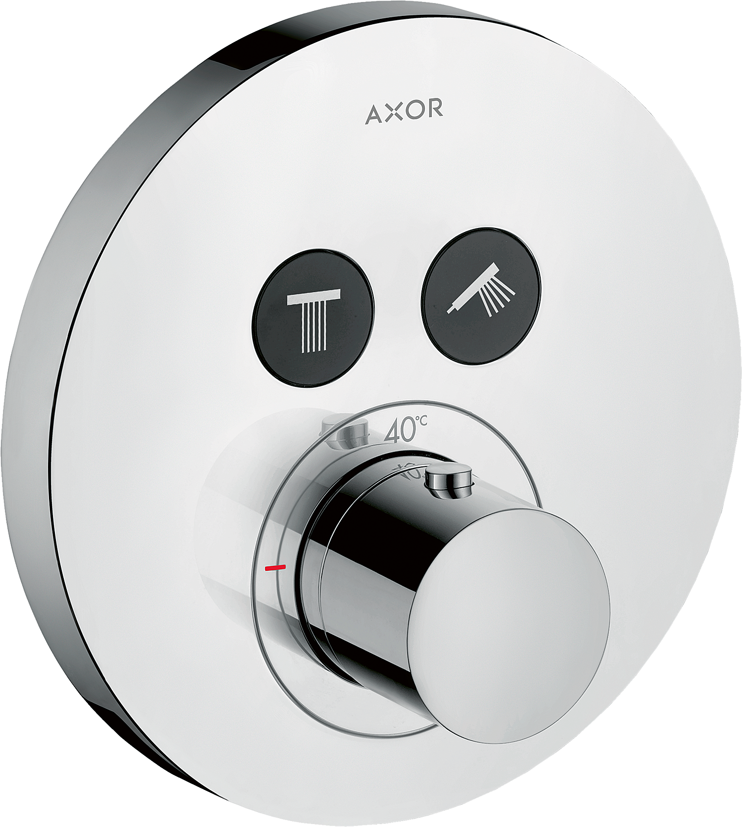 暗装两功能恒温龙头，圆形