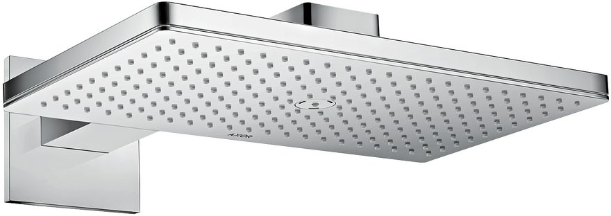 头顶花洒460/300 单速，带花洒臂和方形装饰盖