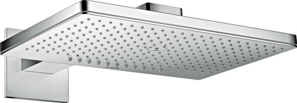 头顶花洒460/300 两速，带花洒臂和方形装饰盖