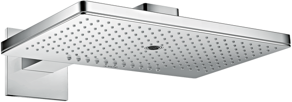 头顶花洒460/300 三速，带花洒臂和方形装饰盖