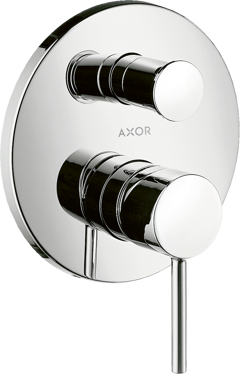 暗装单把手浴缸龙头，带一字把手