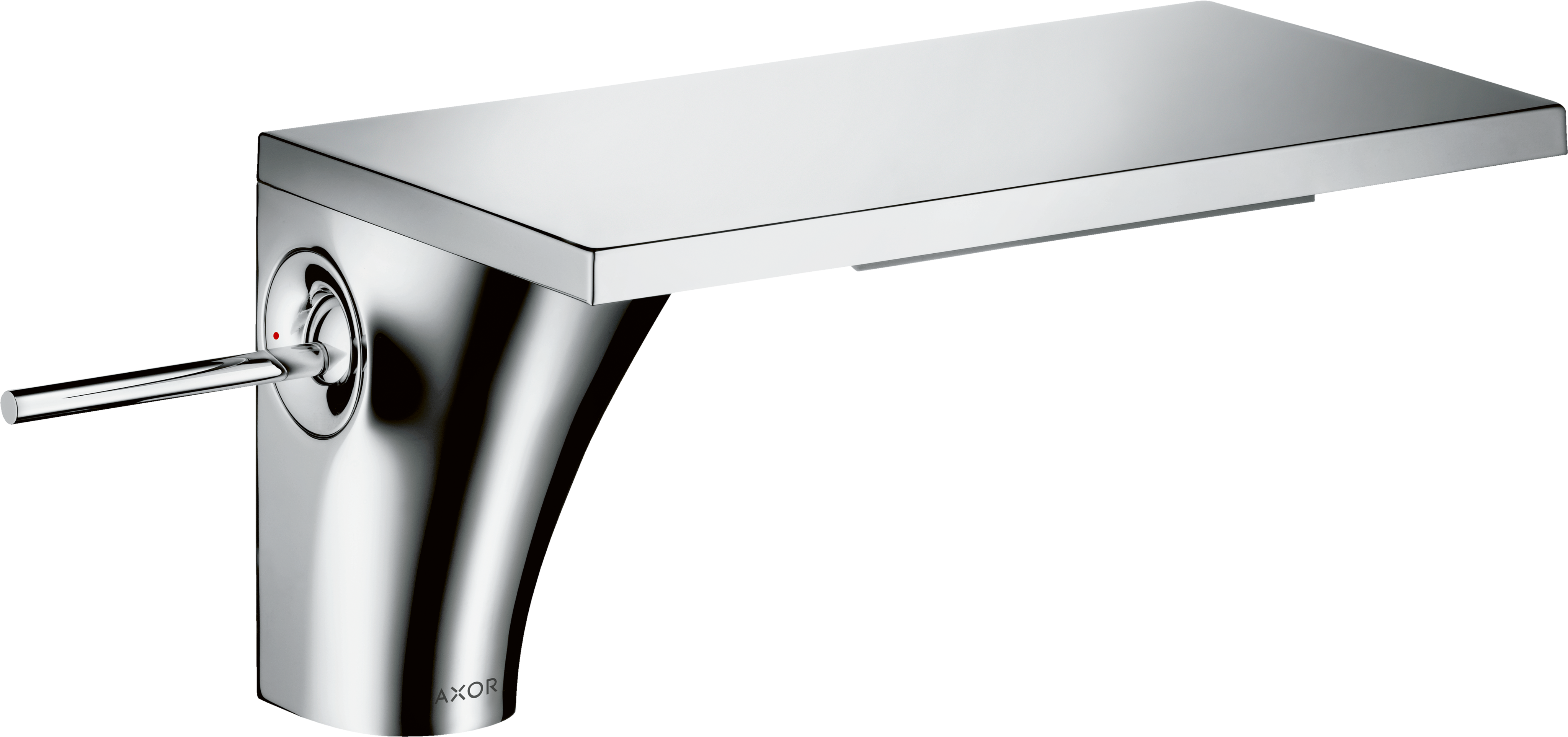 单把手面盆龙头110，带长流水型落水套件