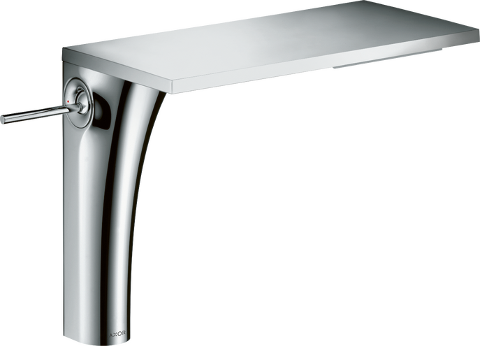 单把手面盆龙头220，带长流水型落水套件