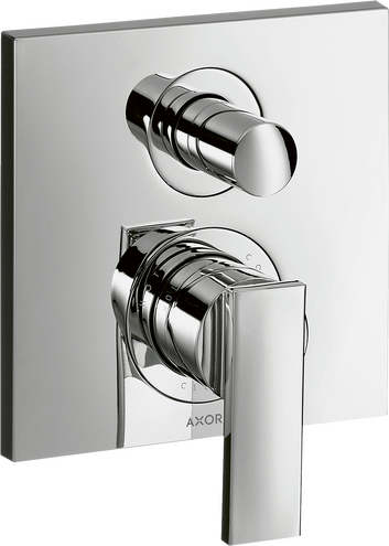 暗装单把手浴缸龙头，带一字把手