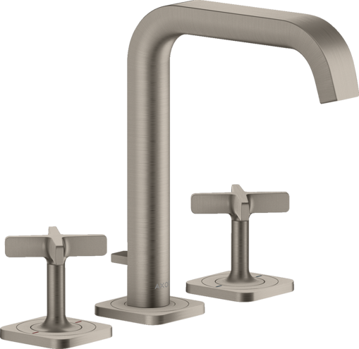 三孔面盆龙头170，带装饰盖和提拉落水套件