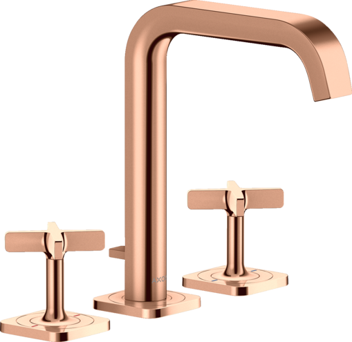 三孔面盆龙头170，带装饰盖和提拉落水套件