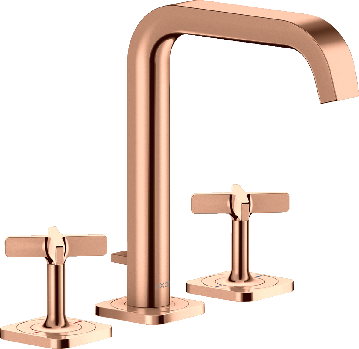 三孔面盆龙头170，带装饰盖和提拉落水套件