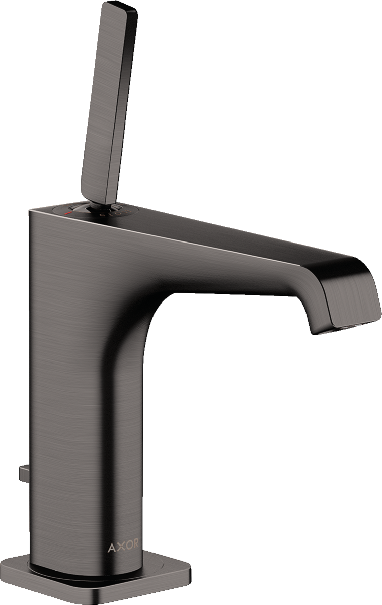 单把手面盆龙头130，带摇杆把手和提拉落水套件