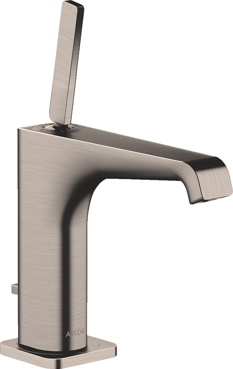 单把手面盆龙头130，带摇杆把手和提拉落水套件