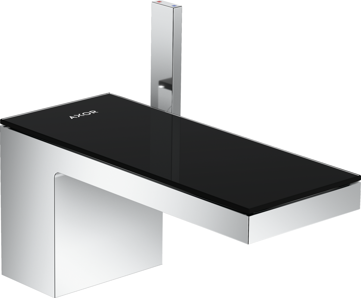 单把手面盆龙头70，带按压落水套件