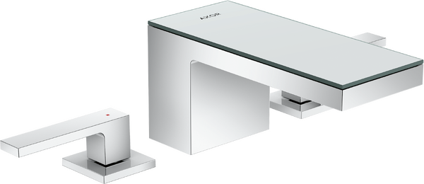 三孔面盆龙头70，带按压落水套件