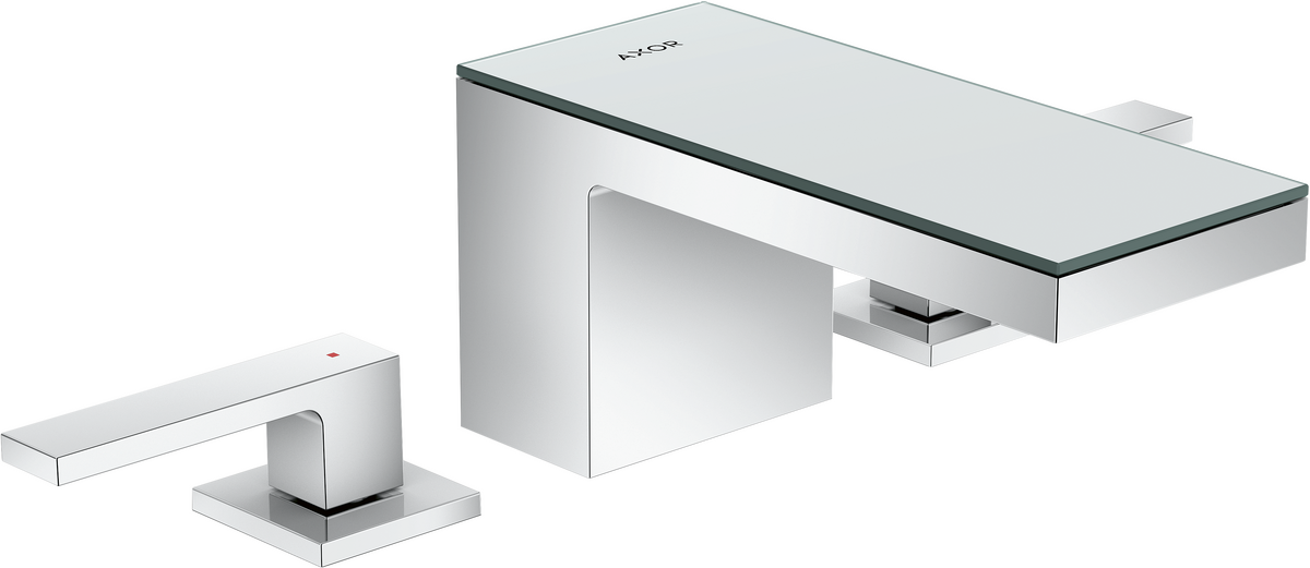 三孔面盆龙头70，带按压落水套件