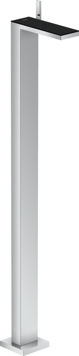 落地式单把手面盆龙头，带按压落水套件