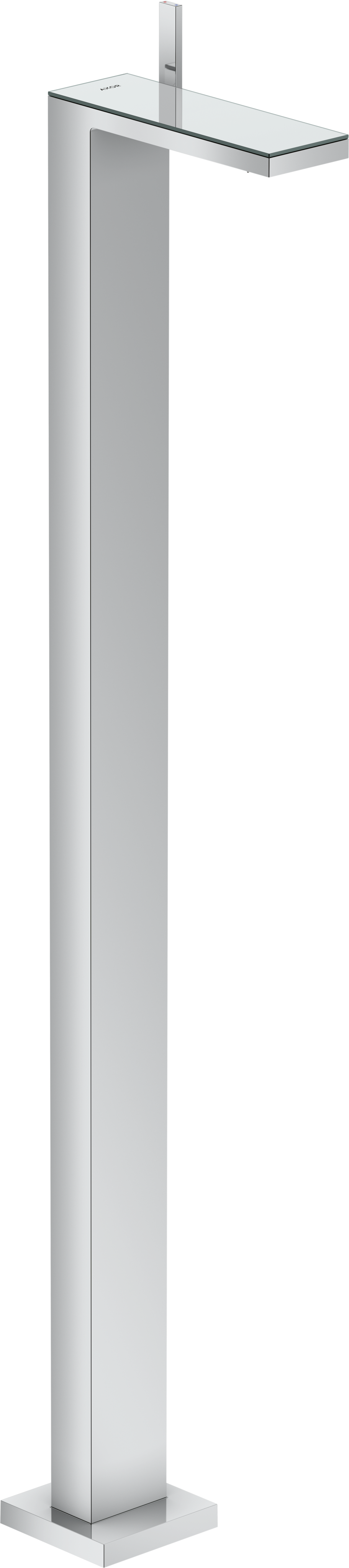 落地式单把手面盆龙头，带按压落水套件