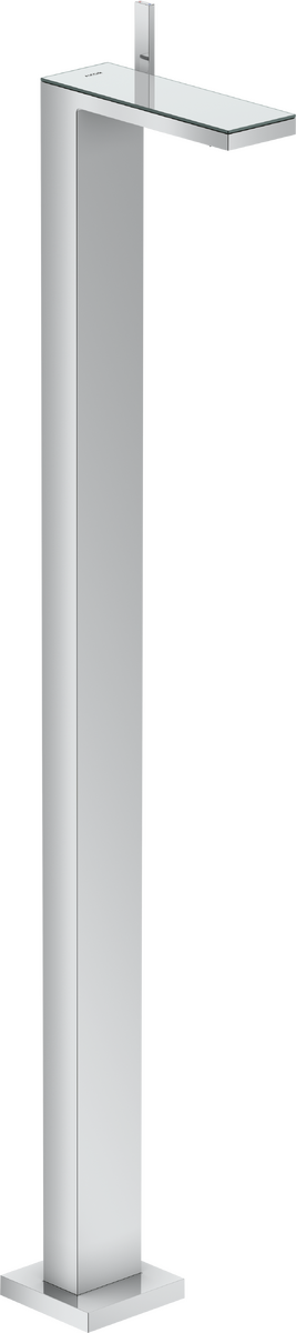 落地式单把手面盆龙头，带按压落水套件