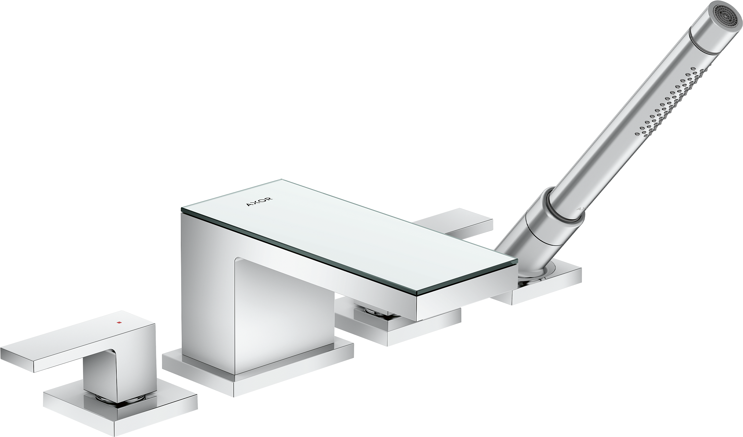 四孔翻边安装浴缸龙头