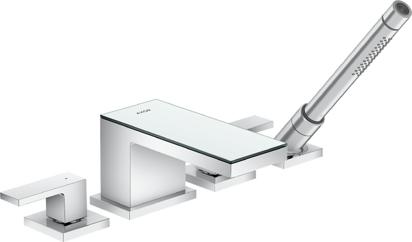 四孔翻边安装浴缸龙头