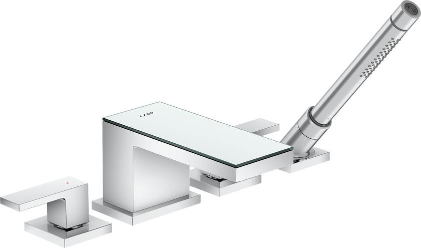 四孔翻边安装浴缸龙头