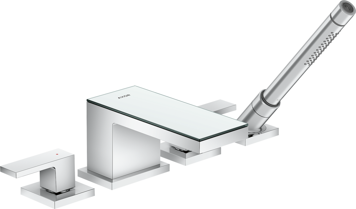 四孔翻边安装浴缸龙头