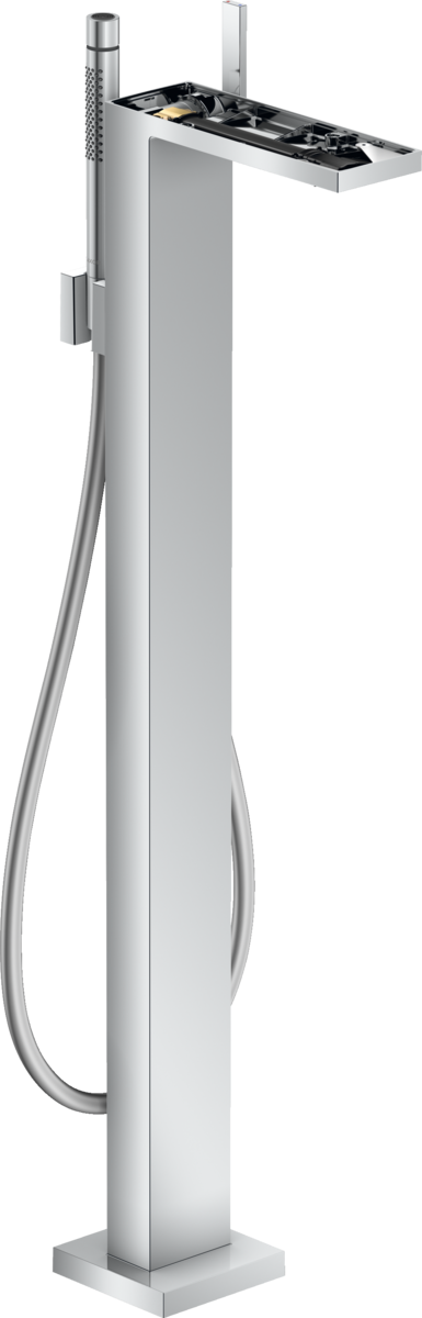 落地式单把手浴缸龙头，不带饰板