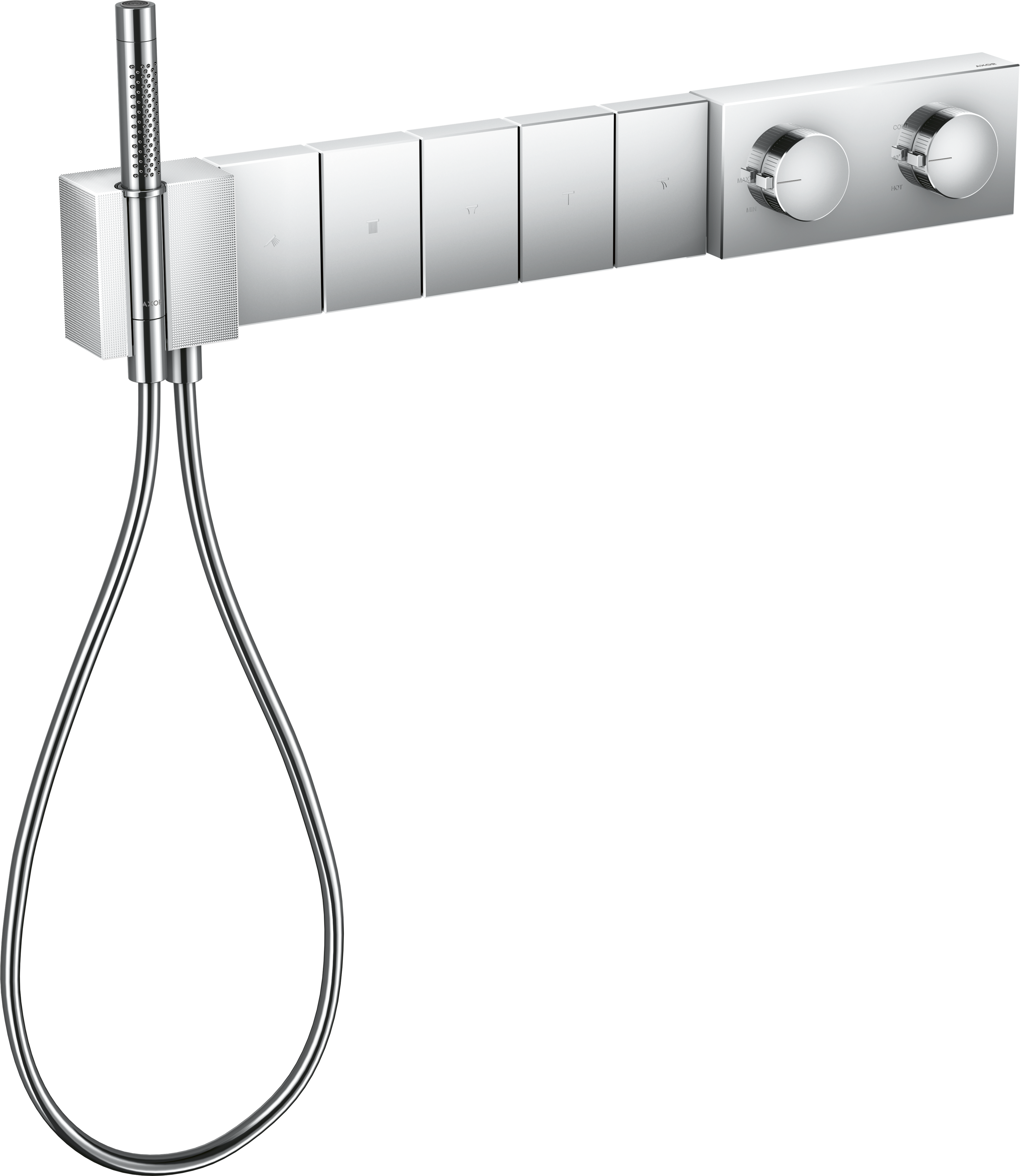 暗装五功能恒温模块680/100 Select 钻石切割版本