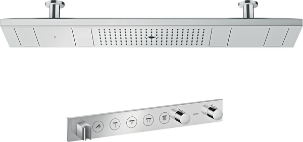 淋浴天堂1200/300花洒套装，四速，不带灯，带恒温模块670/90 Select