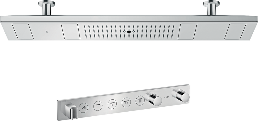 淋浴天堂1200/300花洒套装，四速，不带灯，带恒温模块670/90 Select