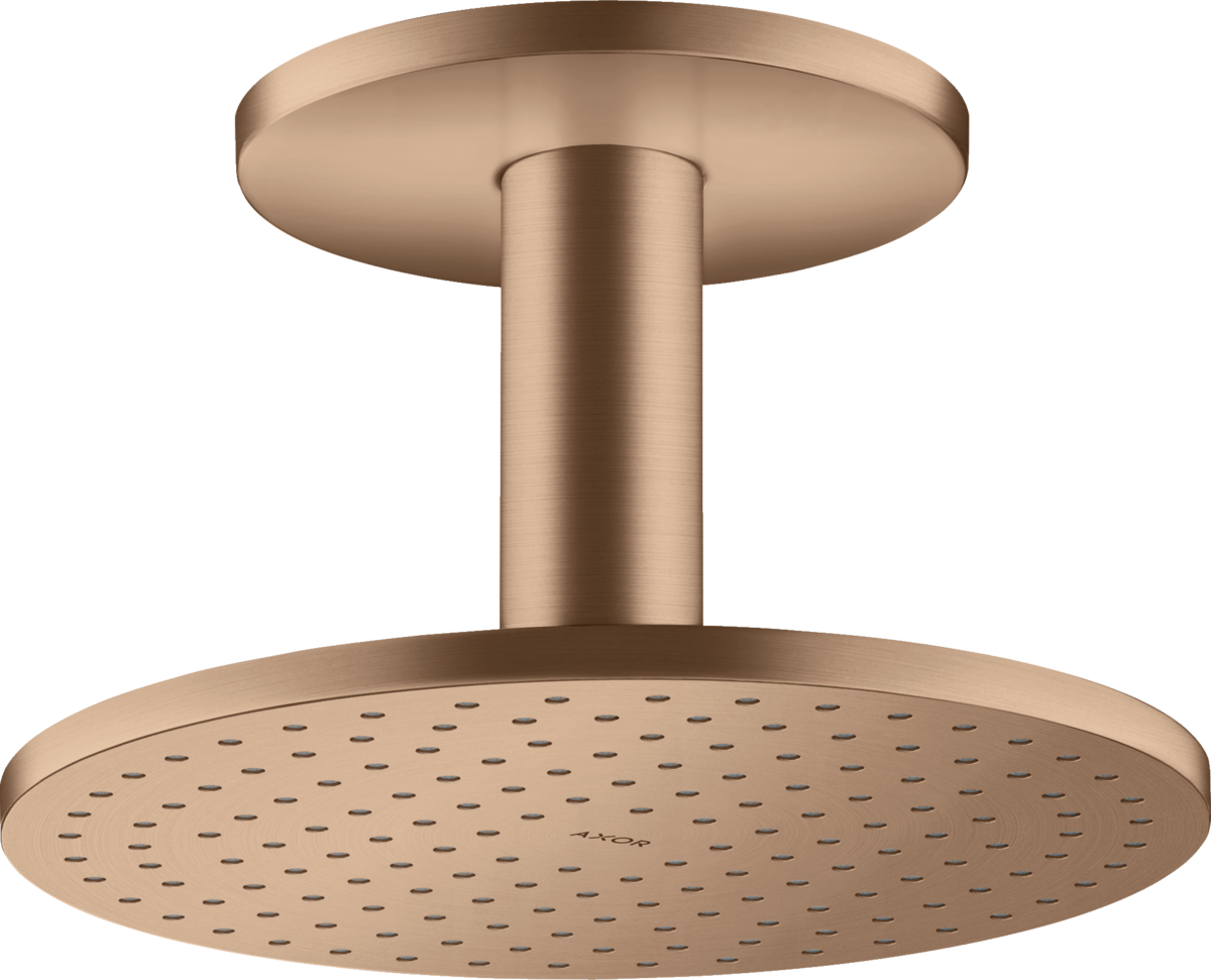 头顶花洒250 单速，带天花板连接管