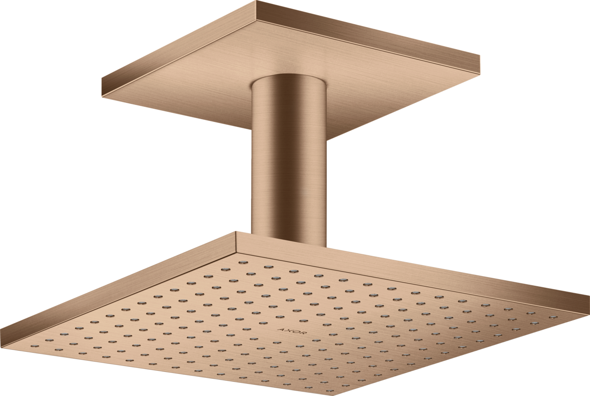 头顶花洒250/250 单速，带天花板连接管