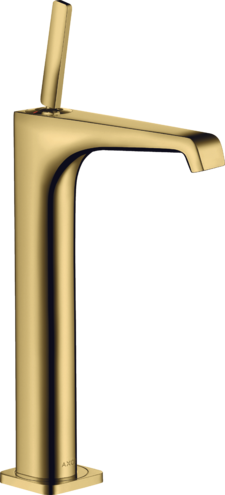 单把手面盆龙头250，带摇杆把手，带长流水型落水套件