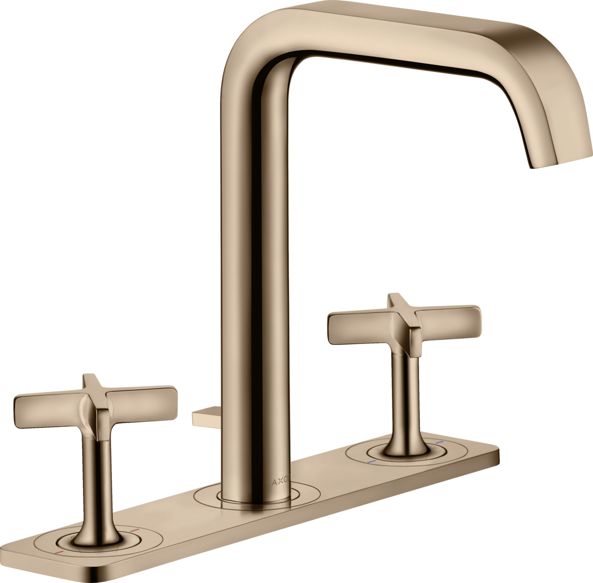 三孔面盆龙头170，带面板和提拉落水套件