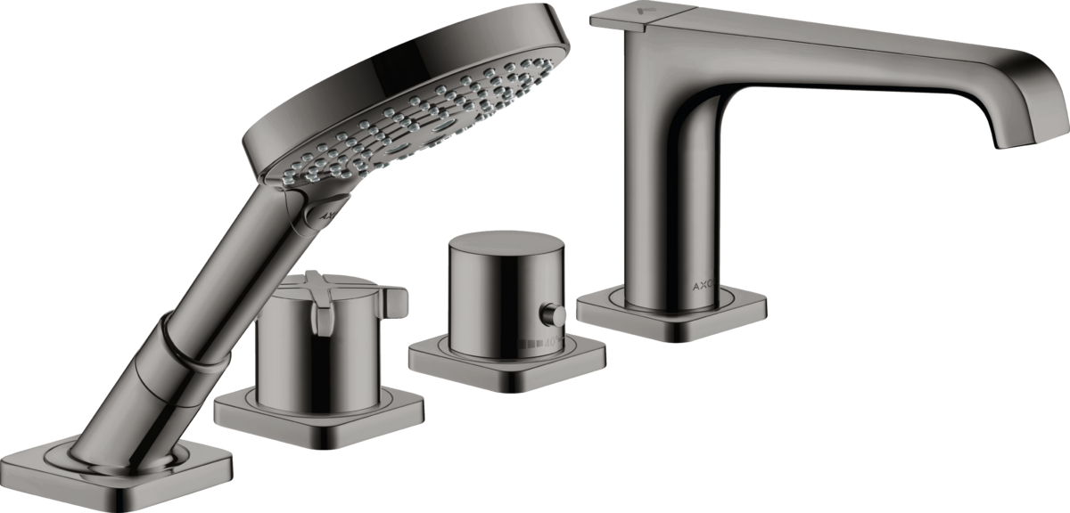 四孔周边安装恒温浴缸龙头