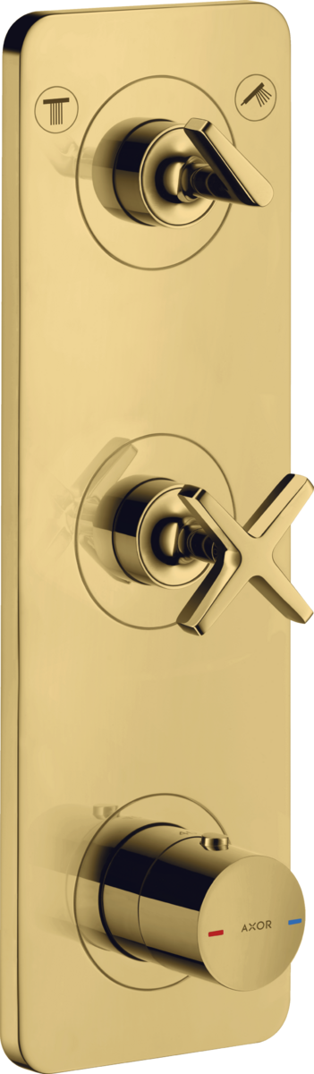 暗装两功能恒温模块380/120，带面板