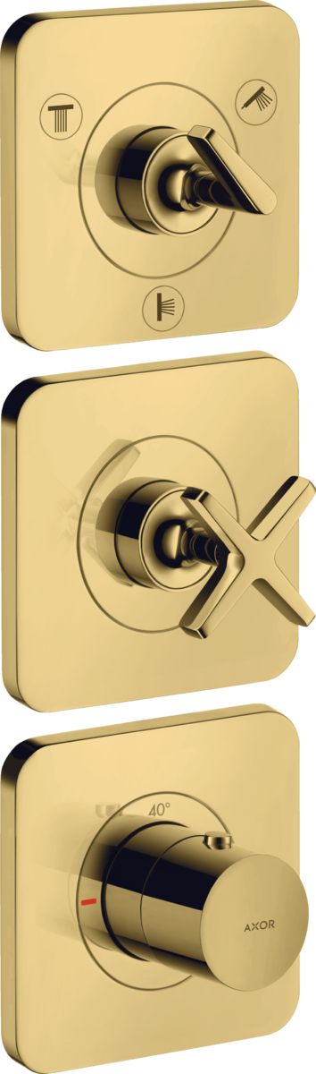 暗装三功能恒温模块380/120，带装饰盖