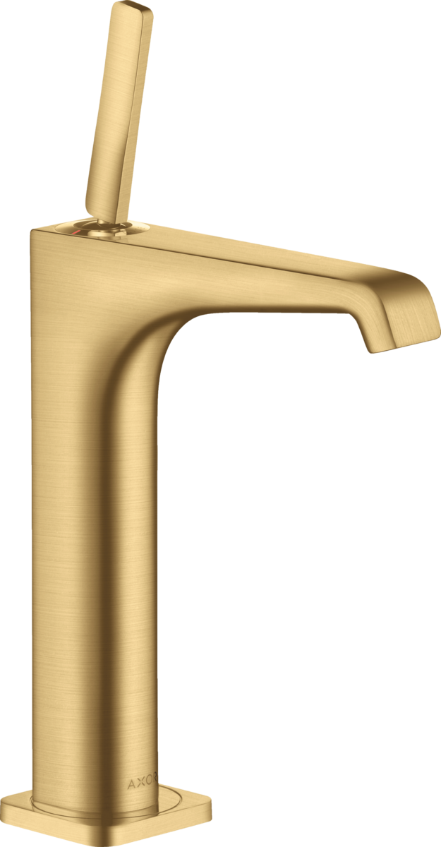 单把手面盆龙头190，带摇杆把手，带长流水型落水套件