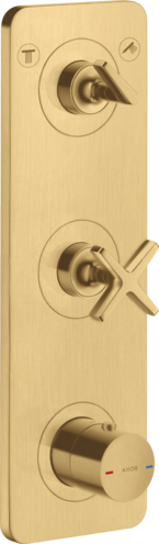 暗装两功能恒温模块380/120，带面板