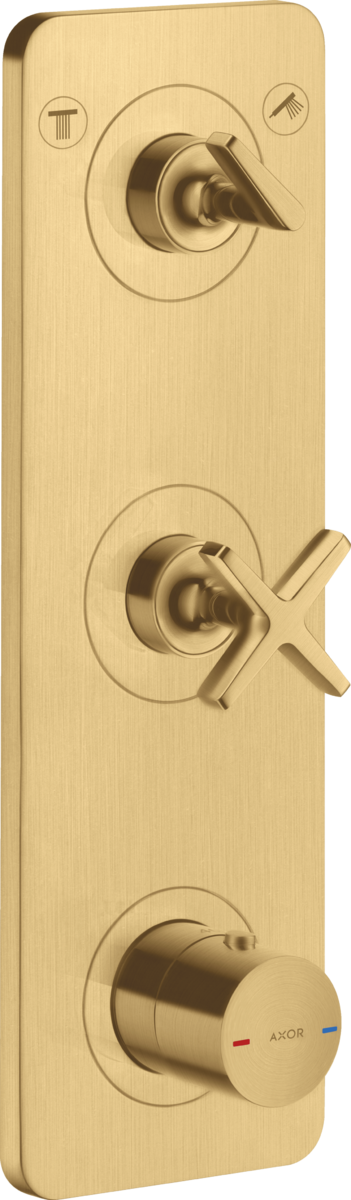 暗装两功能恒温模块380/120，带面板