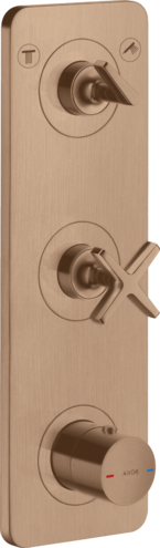 暗装两功能恒温模块380/120，带面板