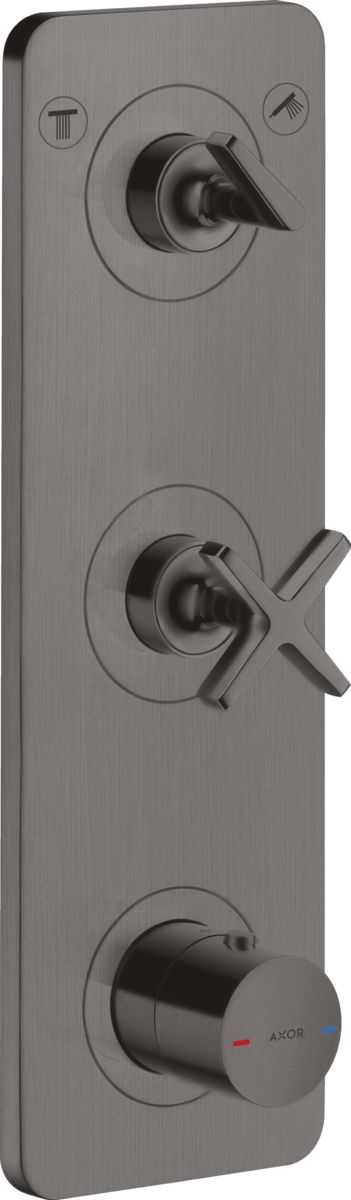 暗装两功能恒温模块380/120，带面板