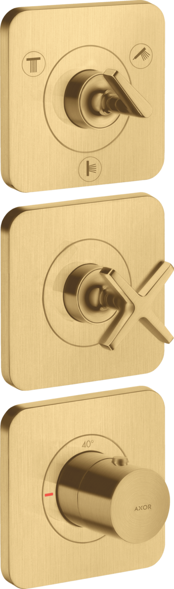 暗装三功能恒温模块380/120，带装饰盖