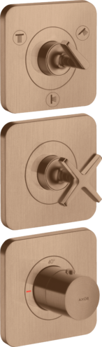 暗装三功能恒温模块380/120，带装饰盖