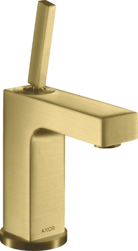 单把手面盆龙头110，带摇杆把手和提拉落水套件