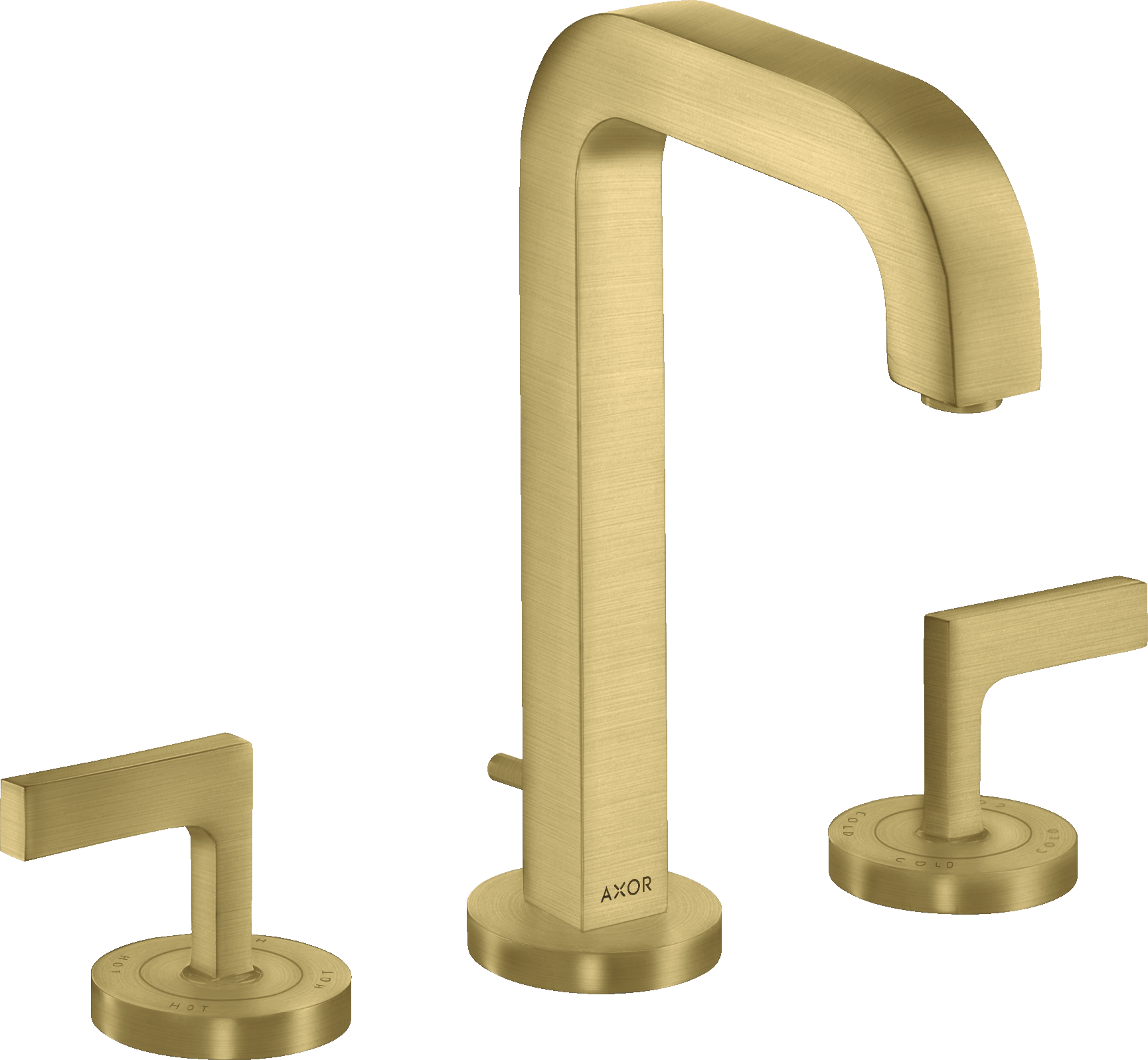 三孔面盆龙头170，一字把手，出水嘴140mm，带装饰盖和提拉落水套件